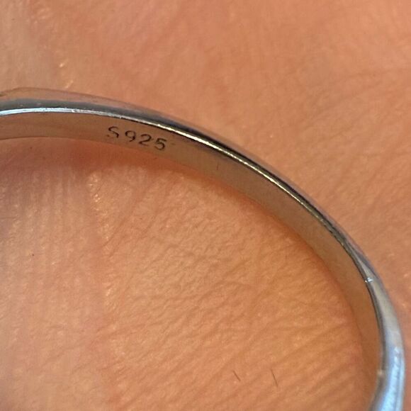 Stunning 5ct Pink Ice CZ Sterling Silver Ring Size 6 Womens Statement Accessory - Picture 11 of 11